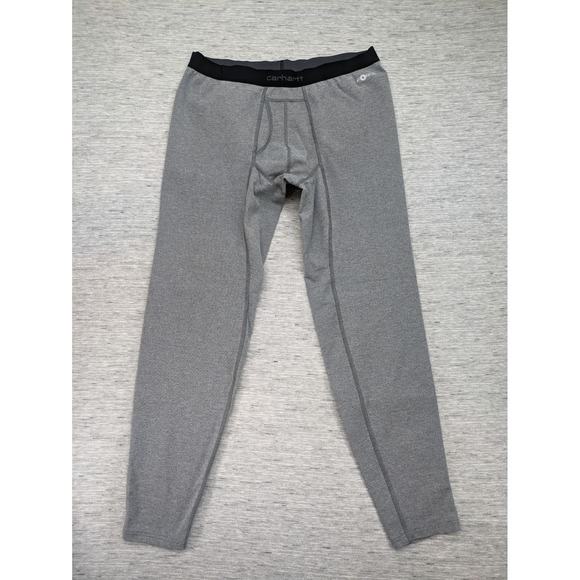 Carhartt Force Heavyweight Base Layer Pants Thermal Gray Outdoor Wicking Stretch - Picture 1 of 9